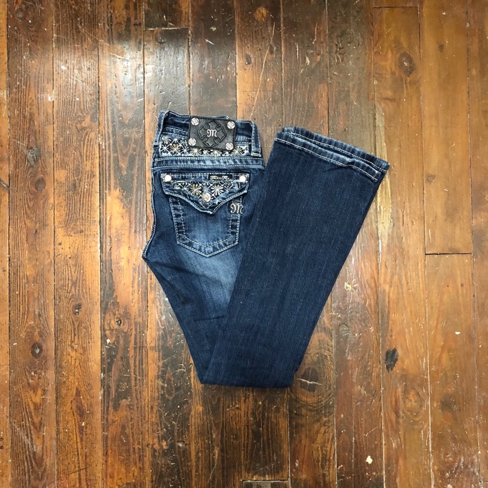 Miss Me Signature-Rise Boot Cut Jeans